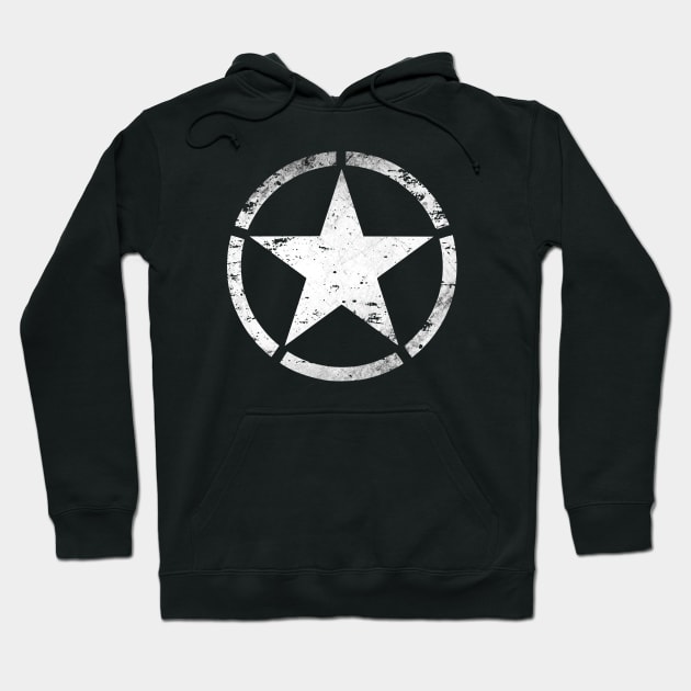 WWII Allied Invasion Star D-Day Hoodie by Beltschazar